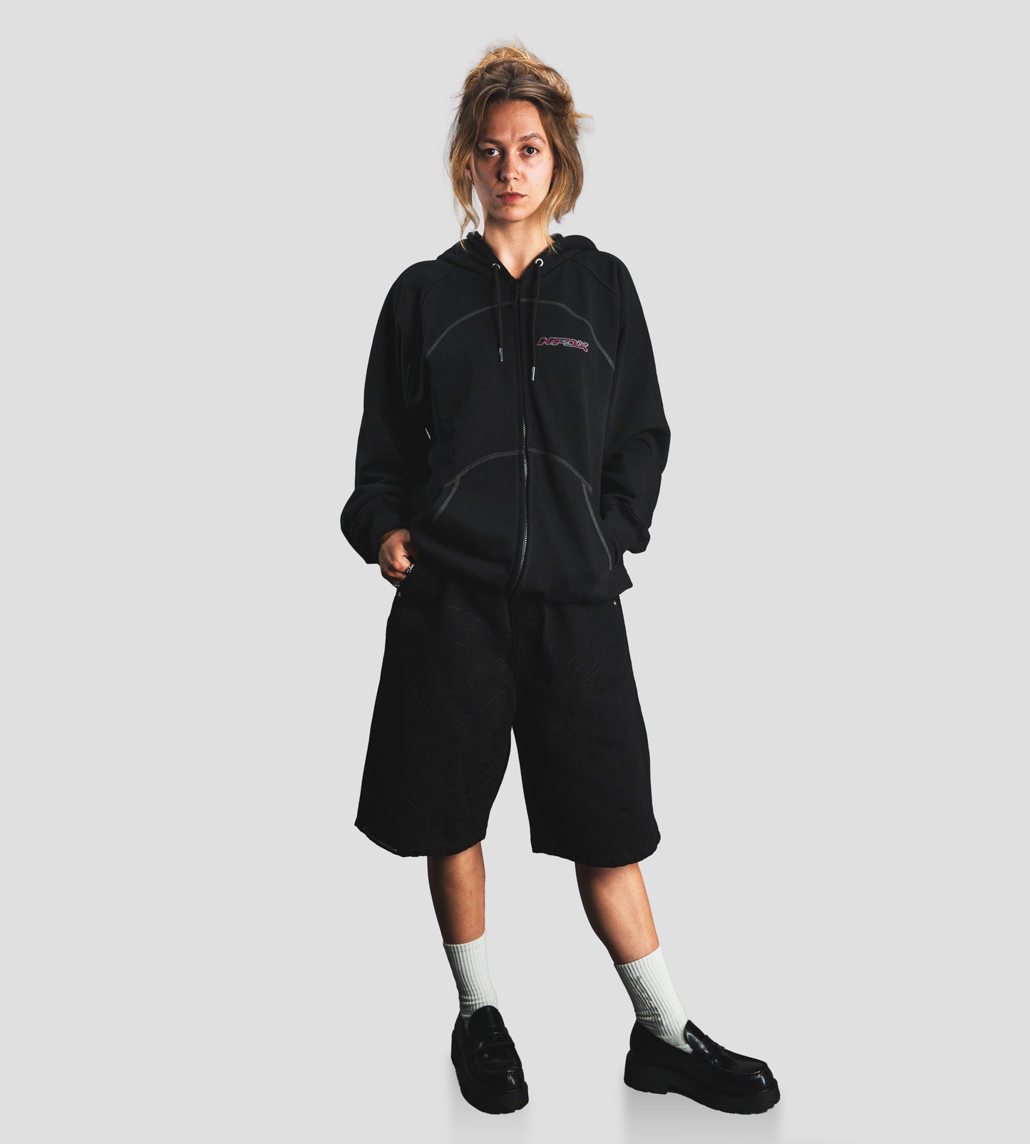 Arches Zip-Hoodie - Black