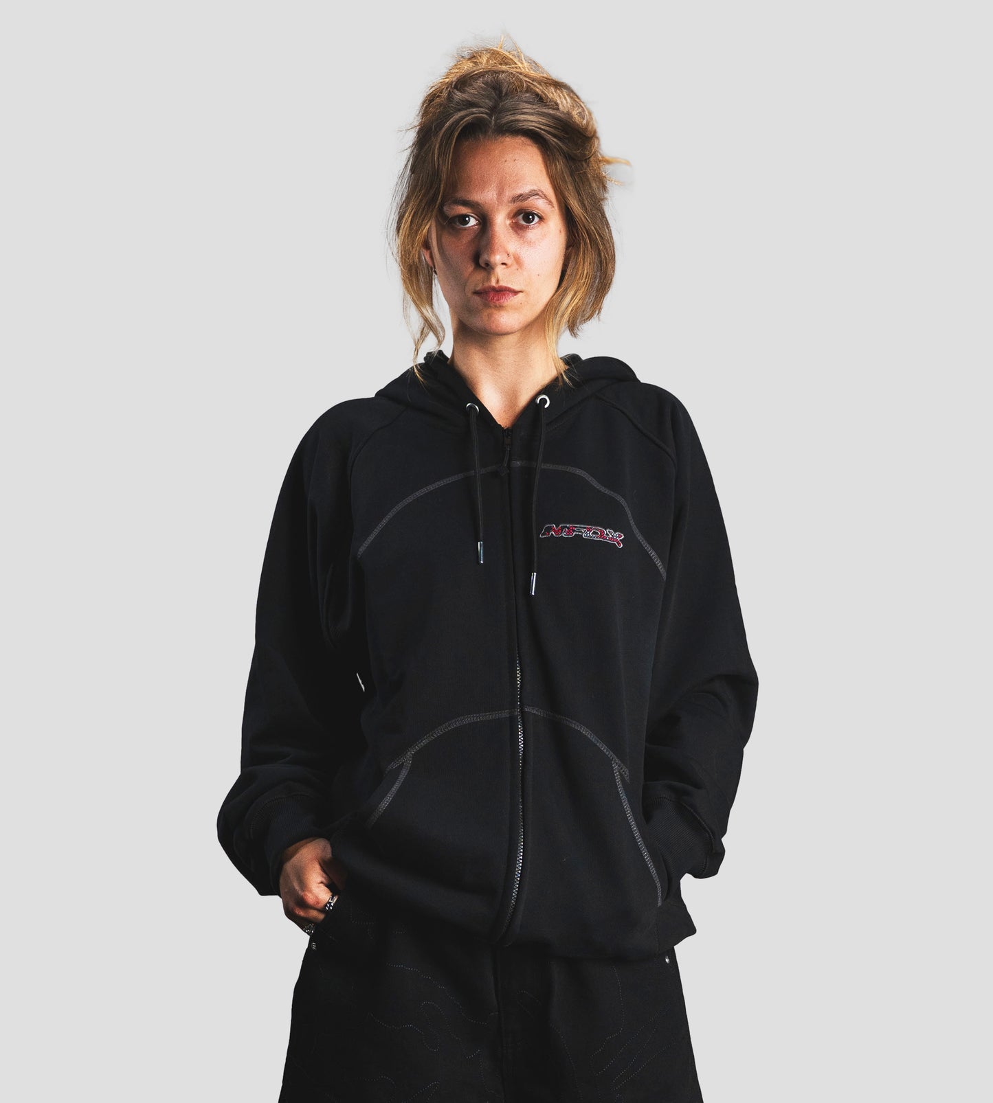 Arches Zip-Hoodie - Black