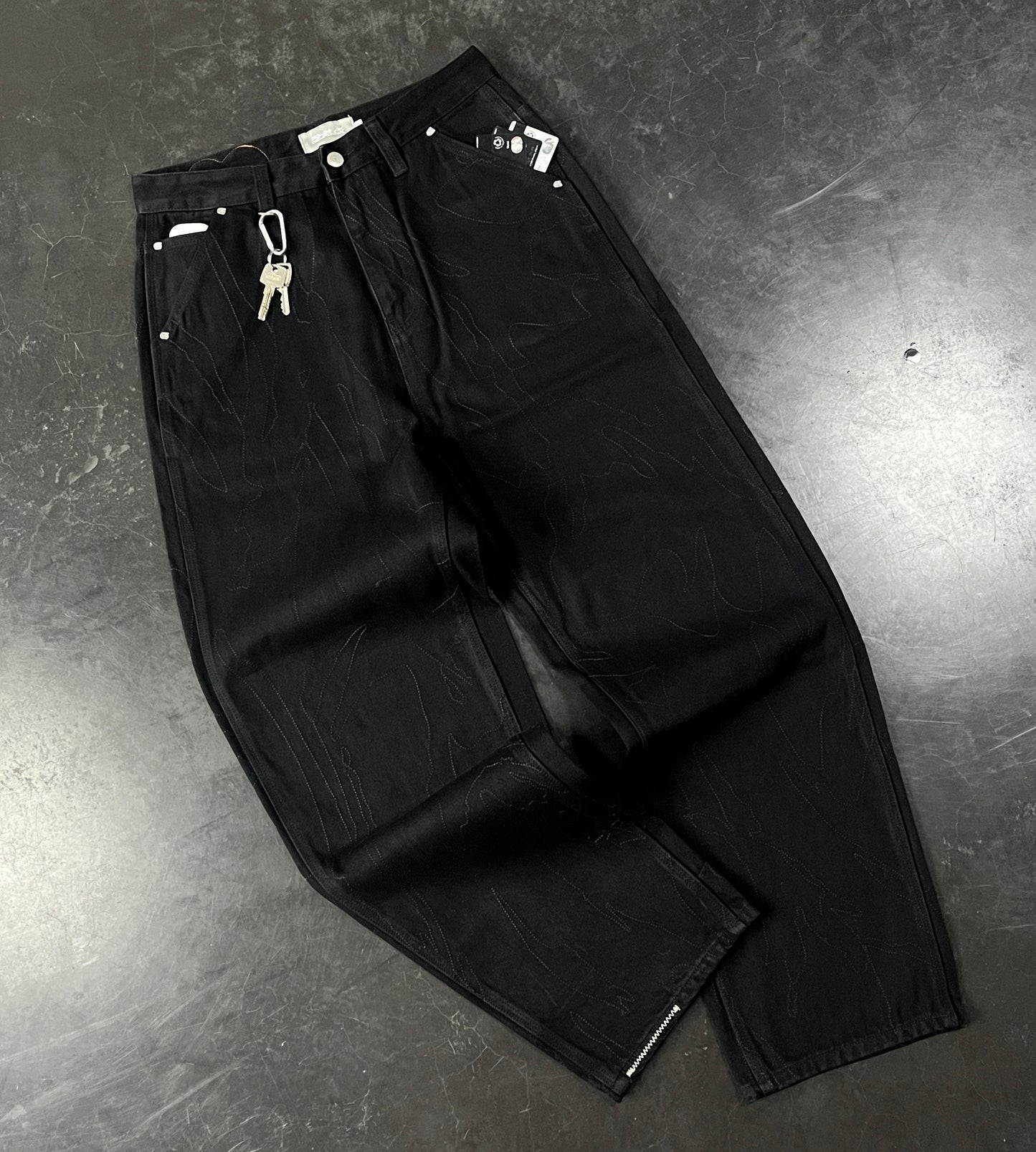 Tone-on-tone Camo Denim