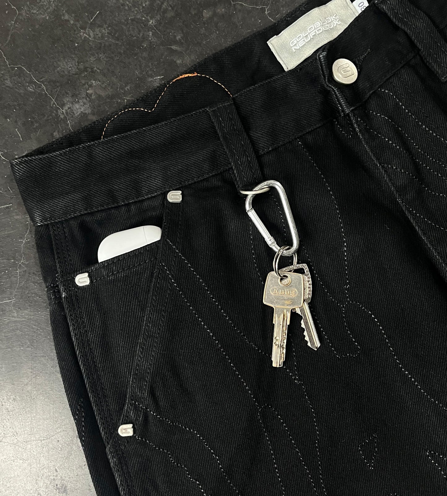 Tone-on-tone Camo Denim