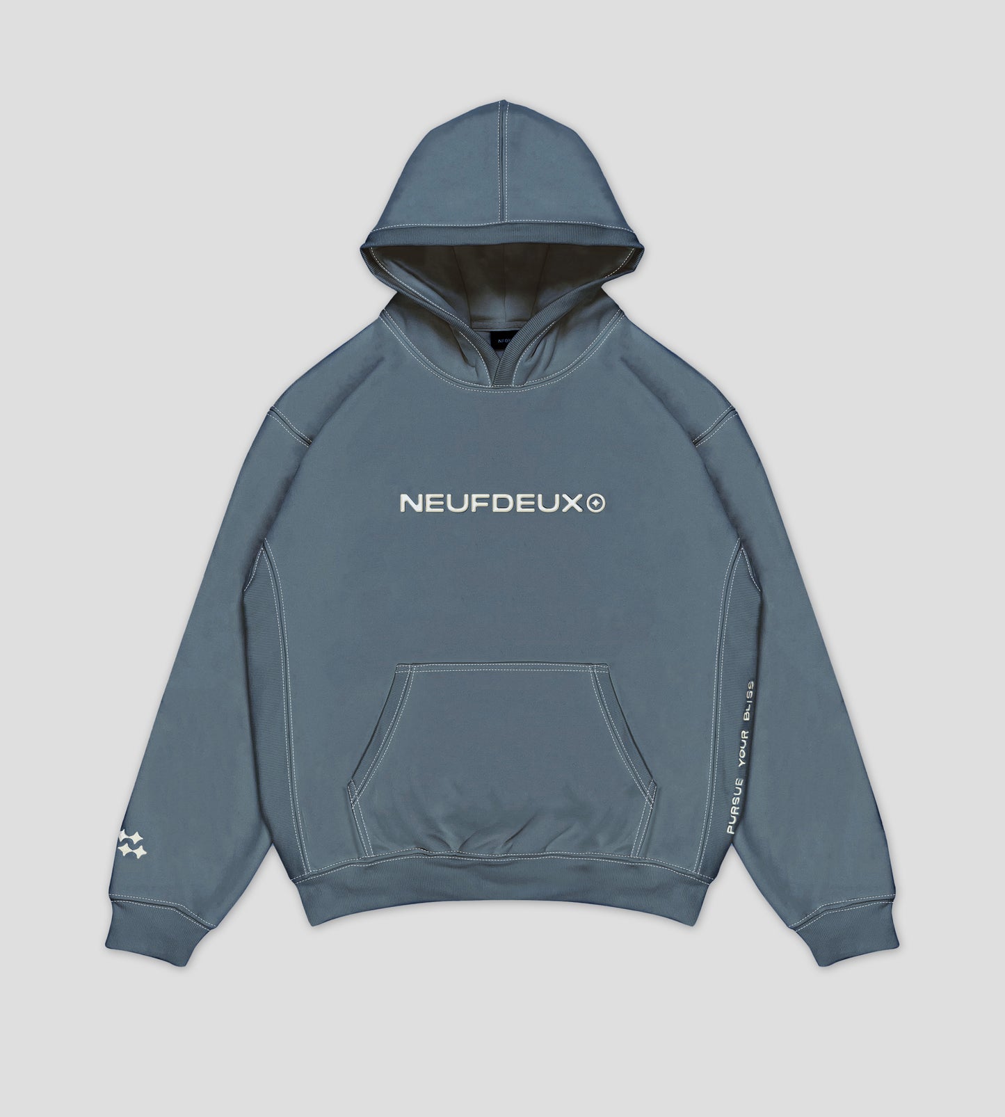 Ribbed Hoodie - Dyed Grey