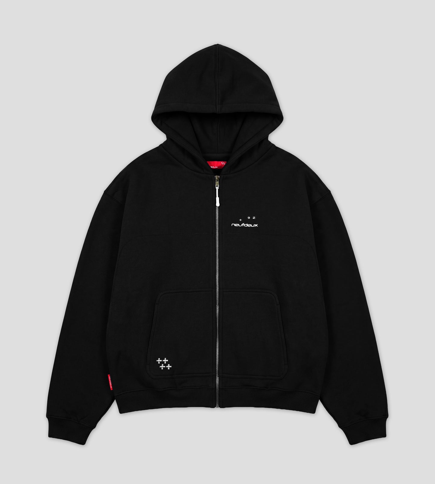 9² Zip-Hoodie - Black