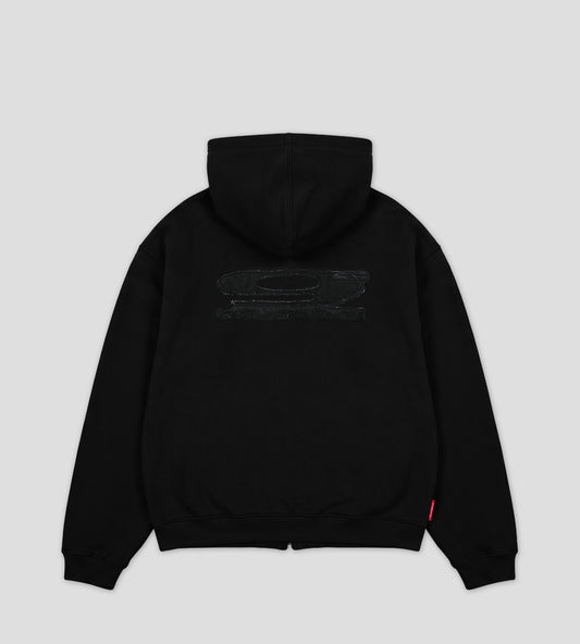 9² Zip-Hoodie - Black