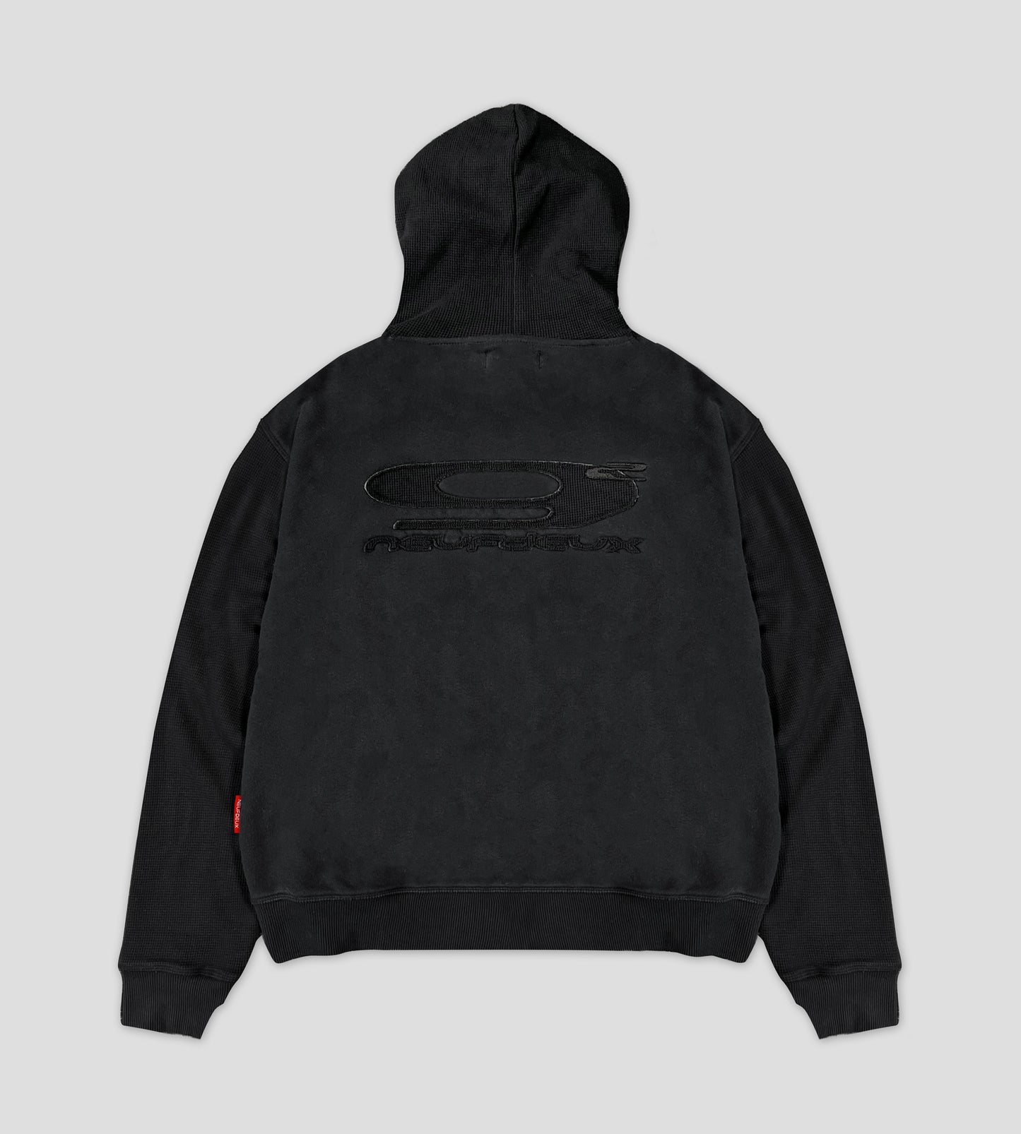 Airco Waffle Zip-Hoodie - Black