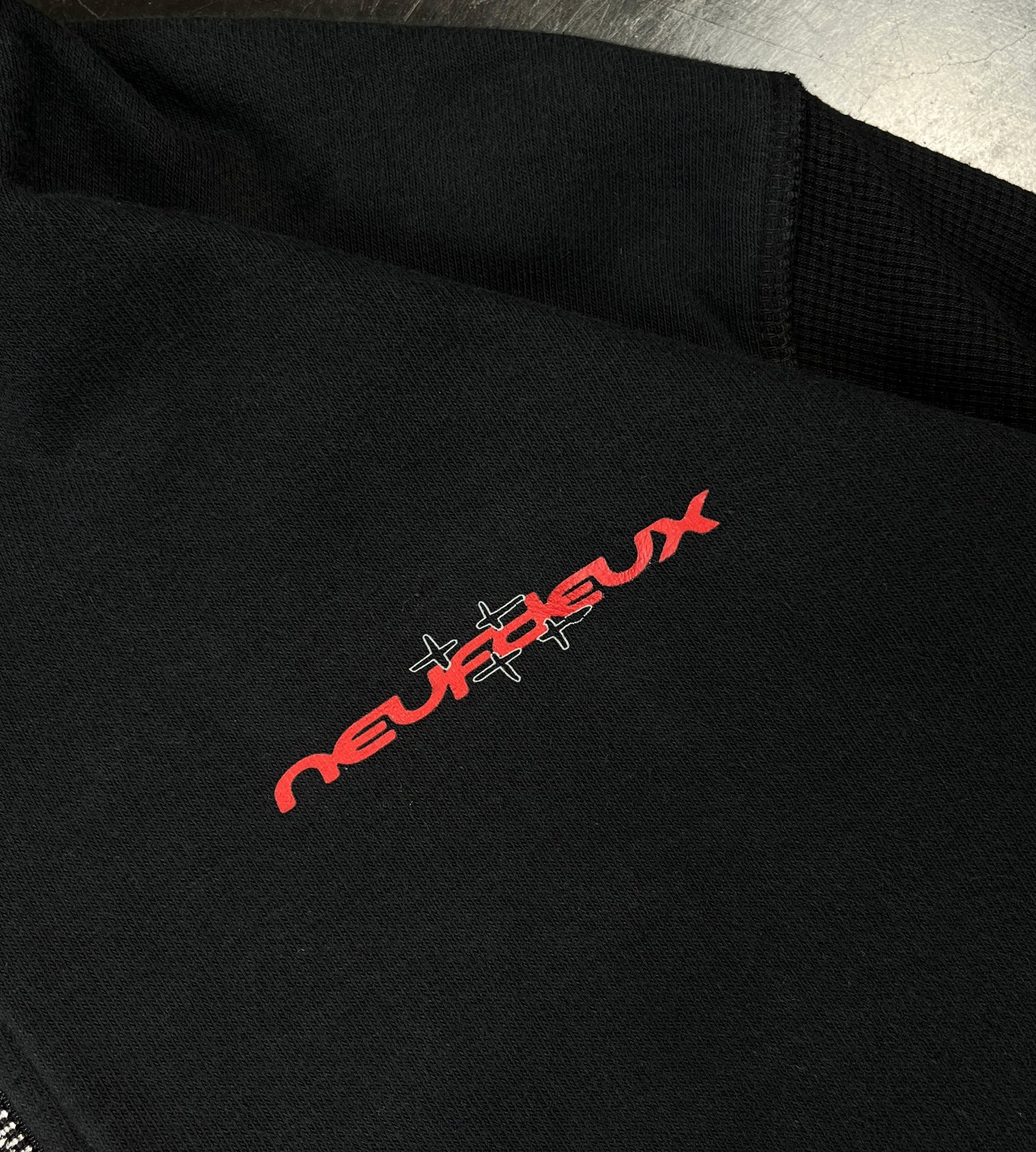 Airco Waffle Zip-Hoodie - Black