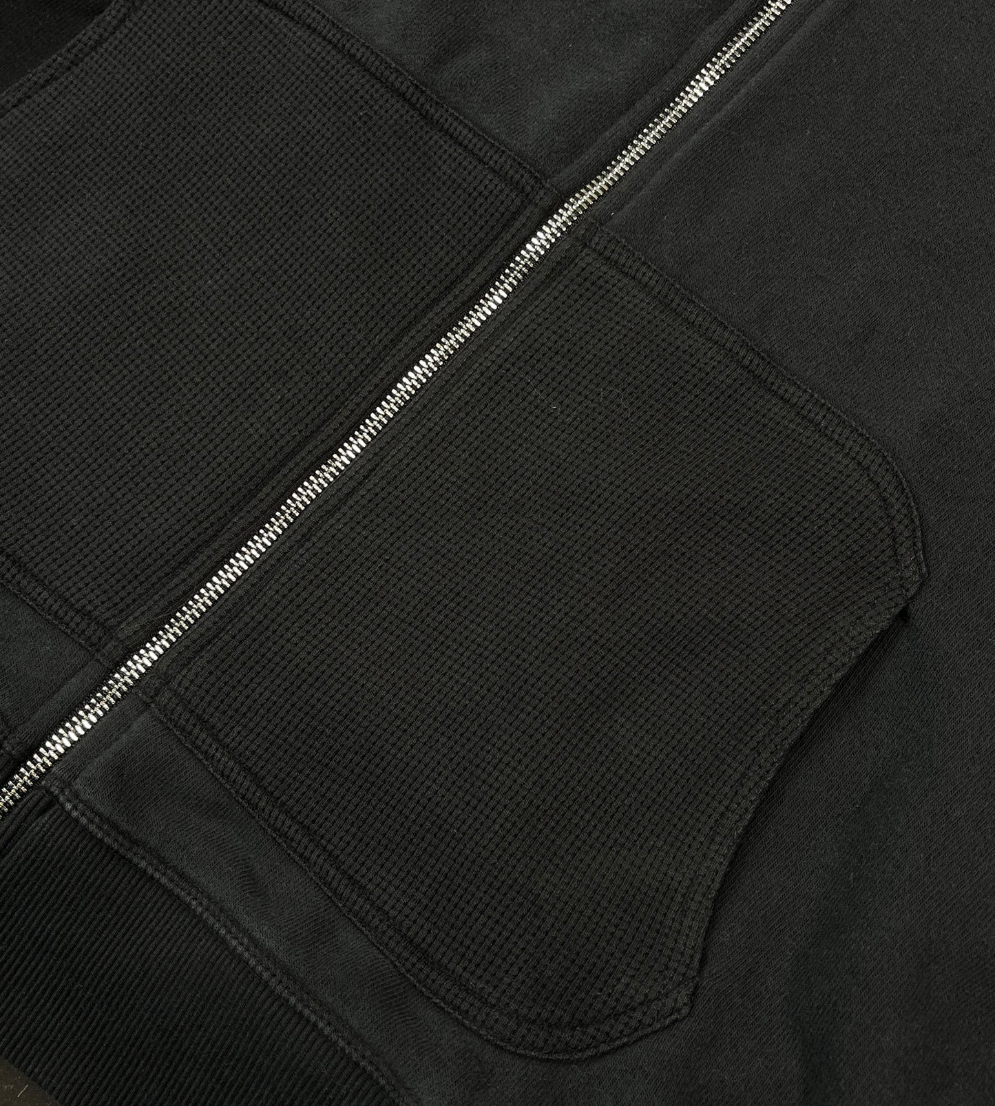 Airco Waffle Zip-Hoodie - Black