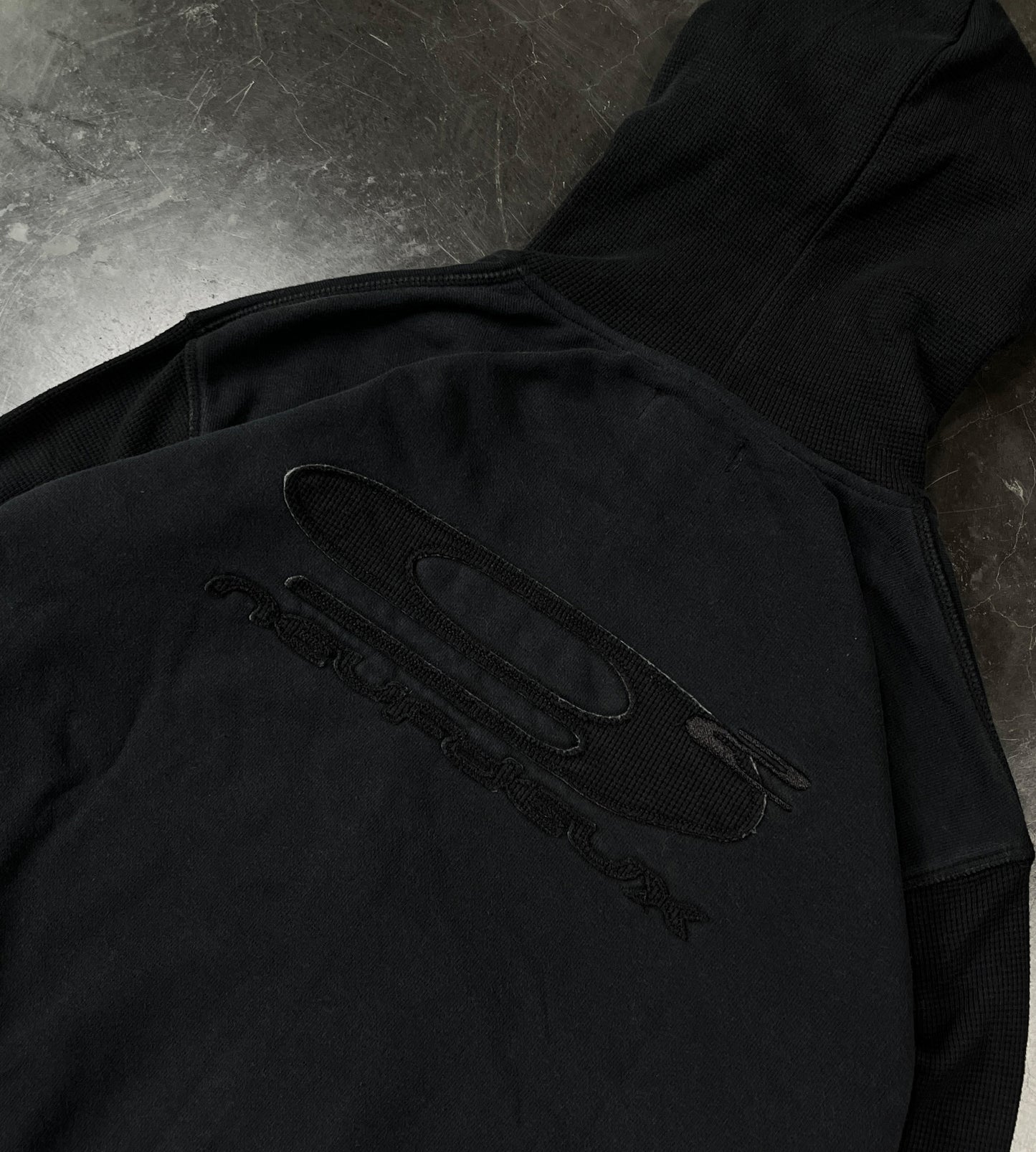 Airco Waffle Zip-Hoodie - Black