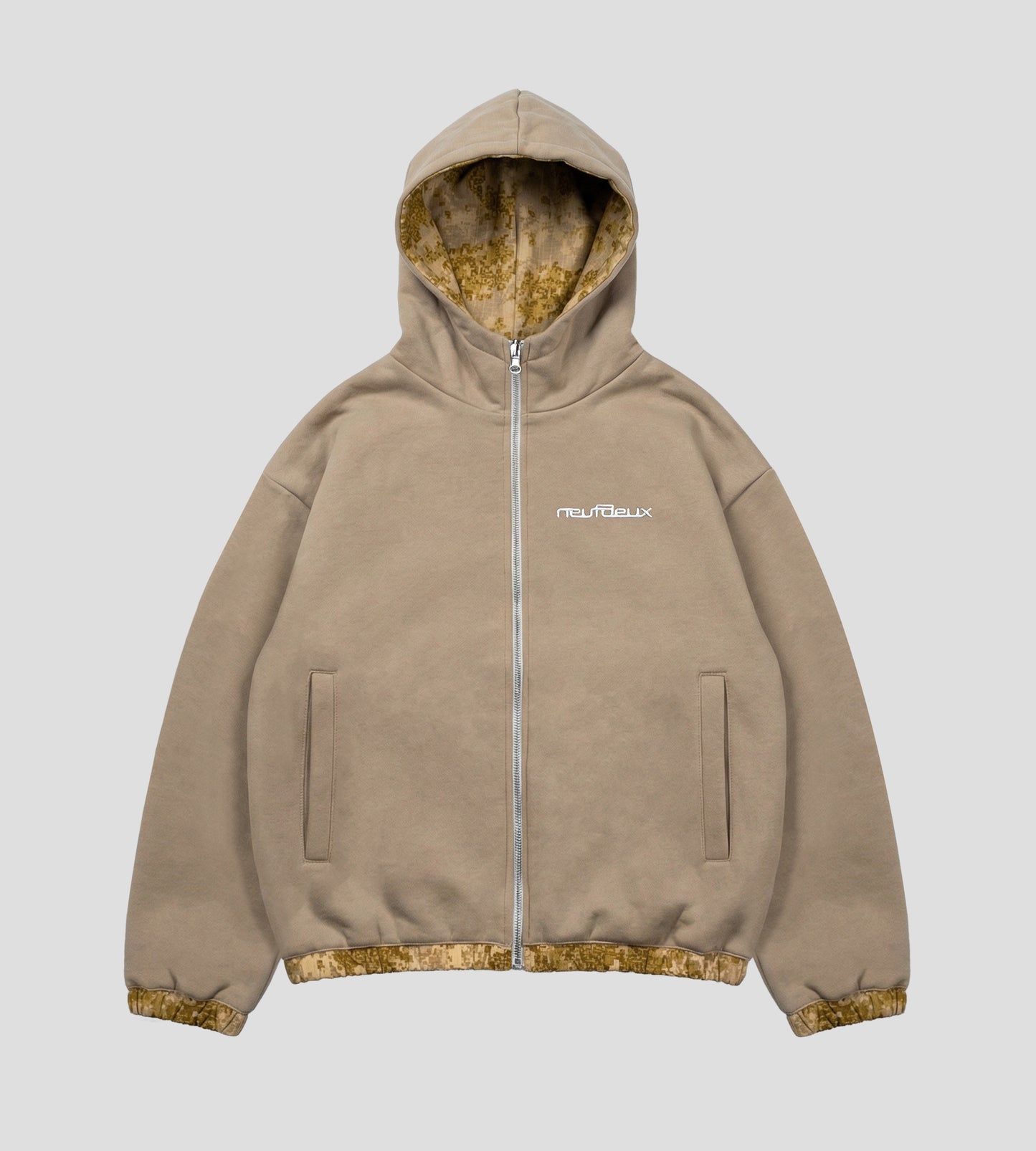 Badland Camo Reversible Hoodie/Jacket - Sand