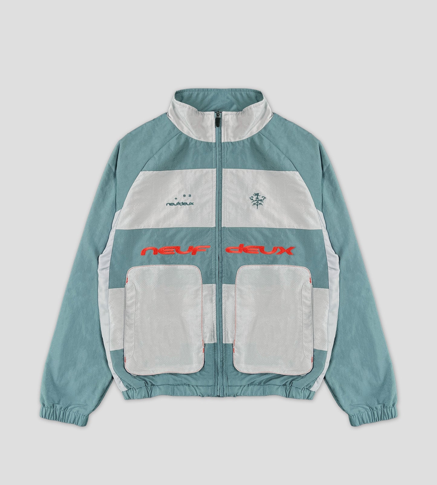 Diamond Ripstop Jacket - MintBlue/Grey