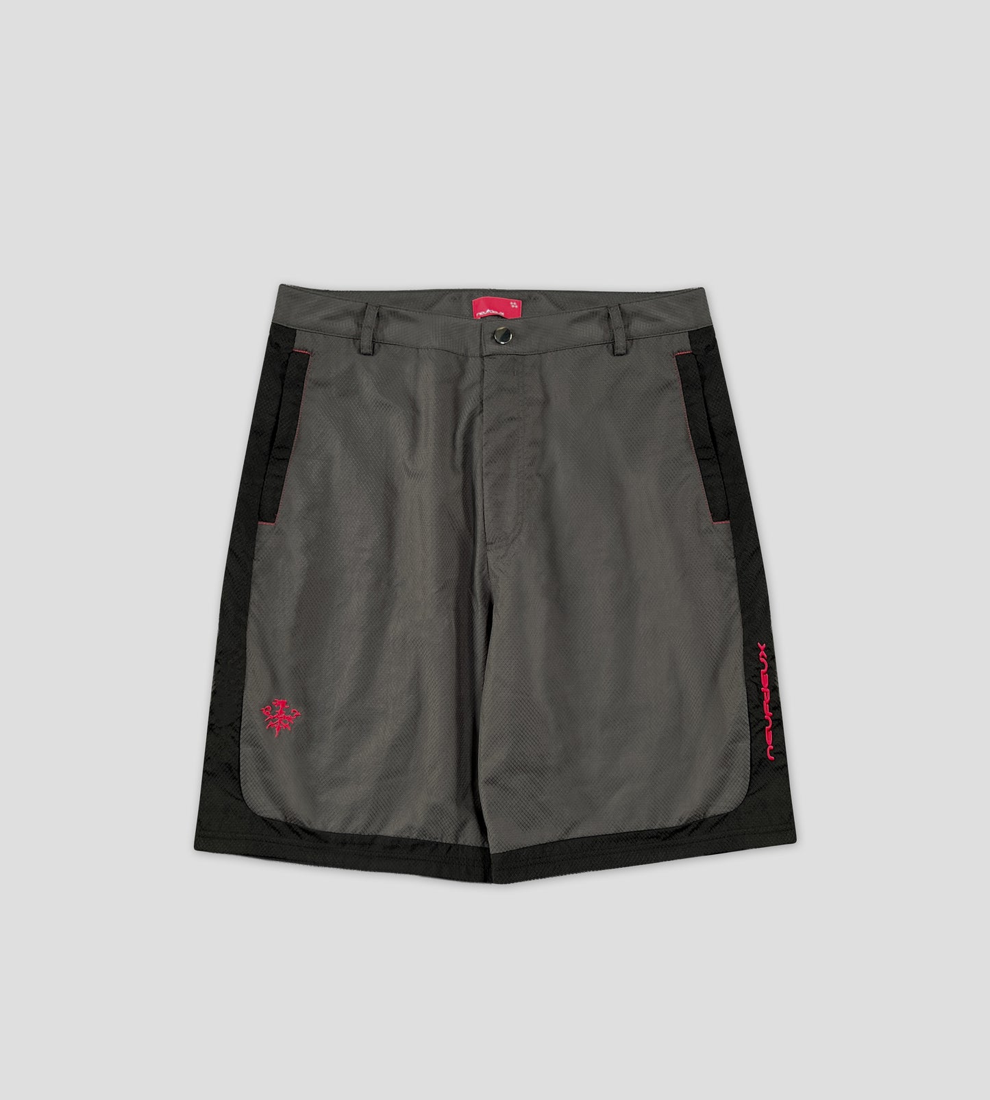 Diamond Ripstop Shorts - Gray/Black