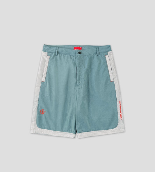 Diamond Ripstop Shorts - MintBlue/Grey