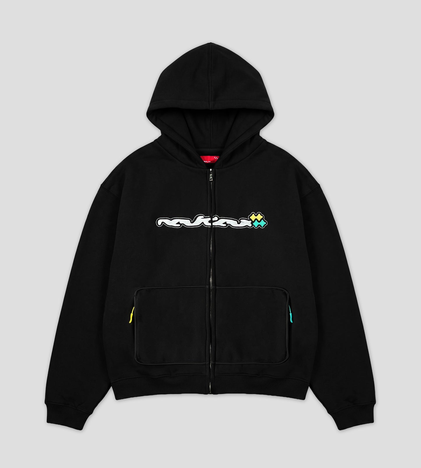 Melt Zip-Hoodie - Black