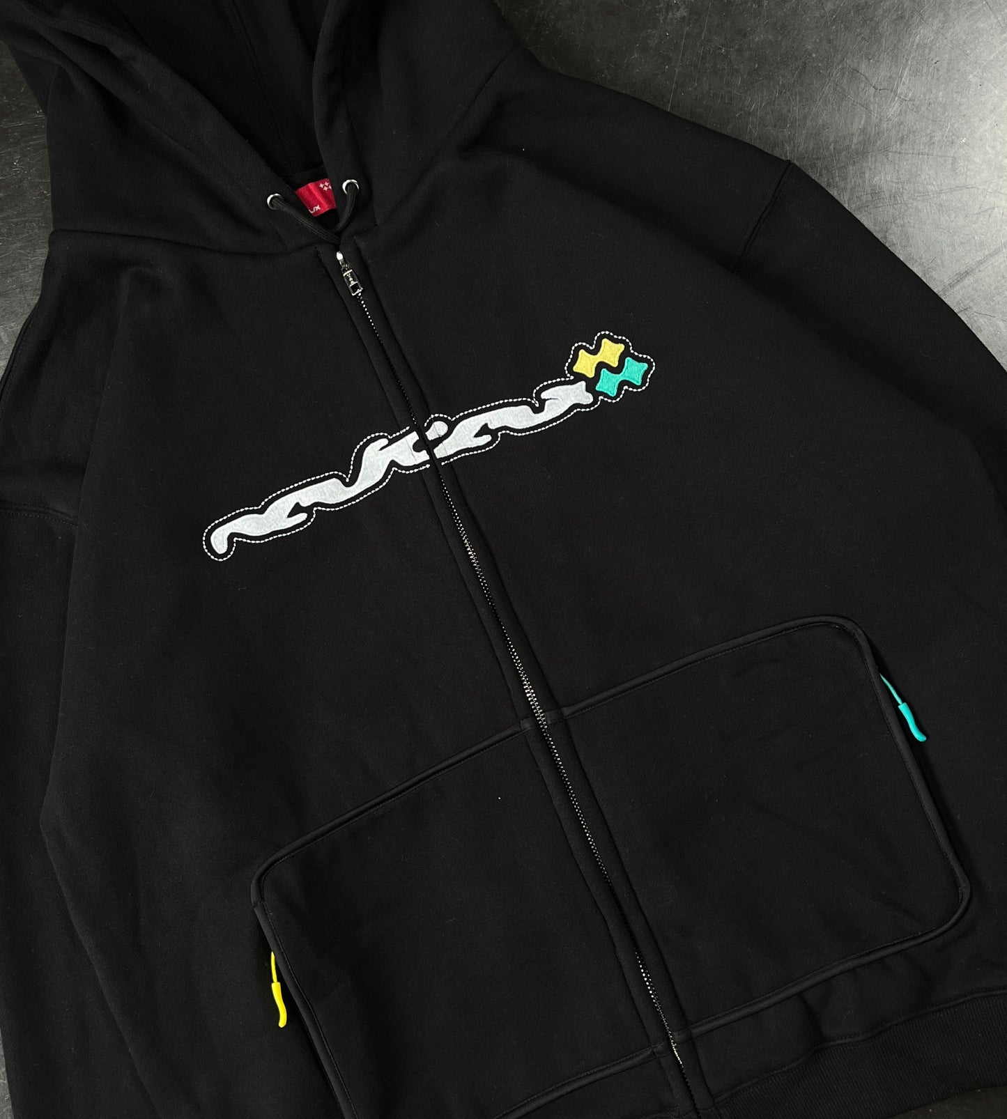 Melt Zip-Hoodie - Black