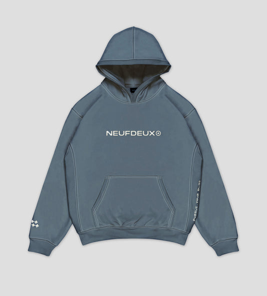 Ribbed Hoodie - Dyed Grey
