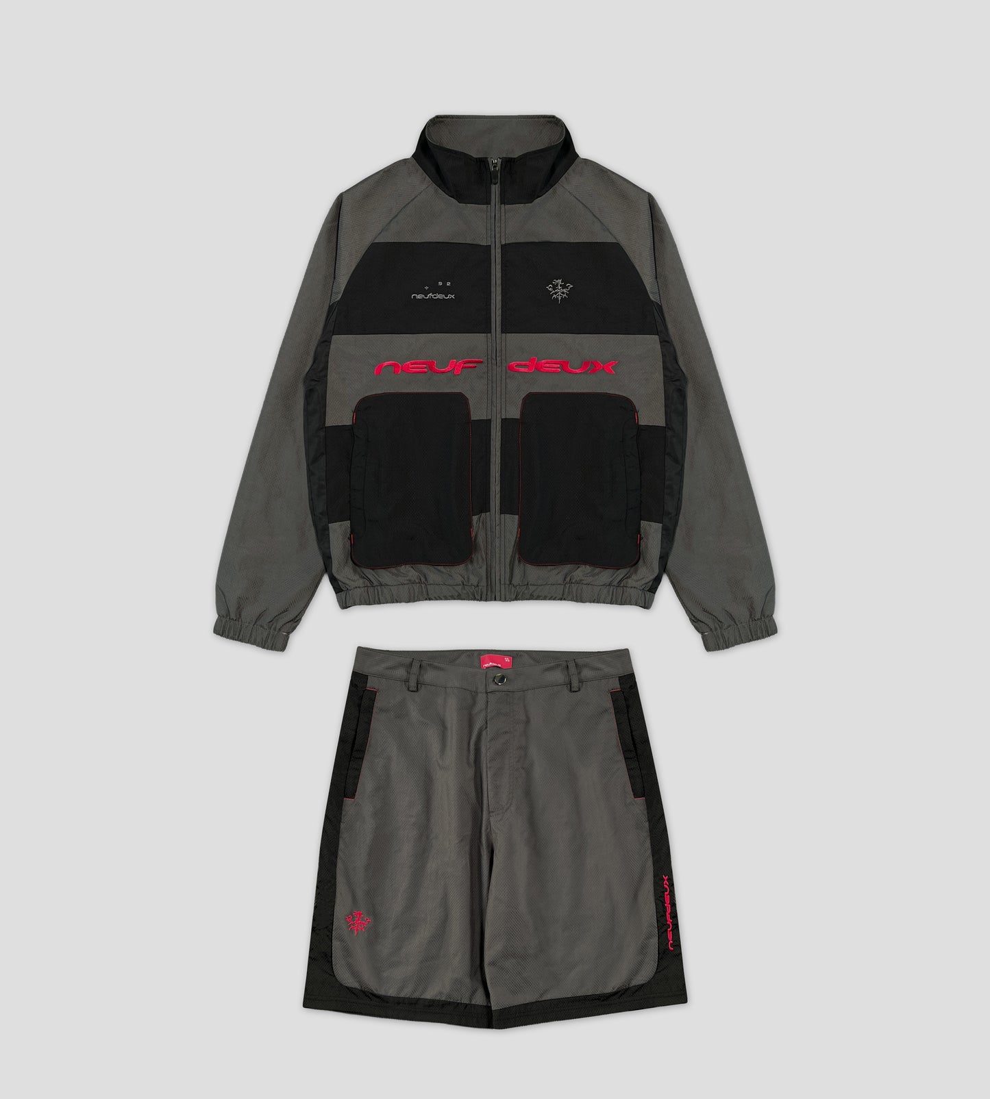 Diamond Ripstop Set - Gray / Black