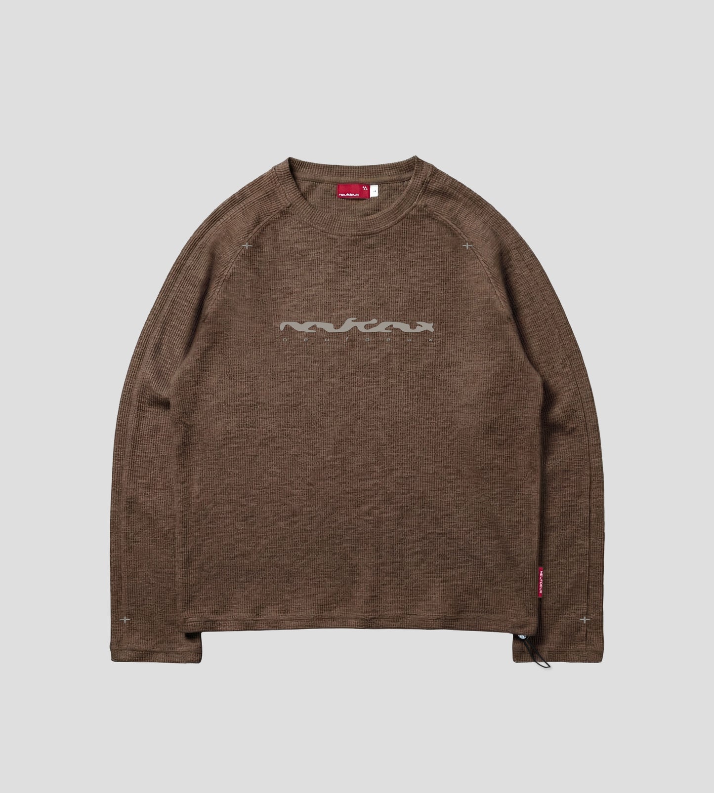 Cross Waffle Longsleeve - Chocolate