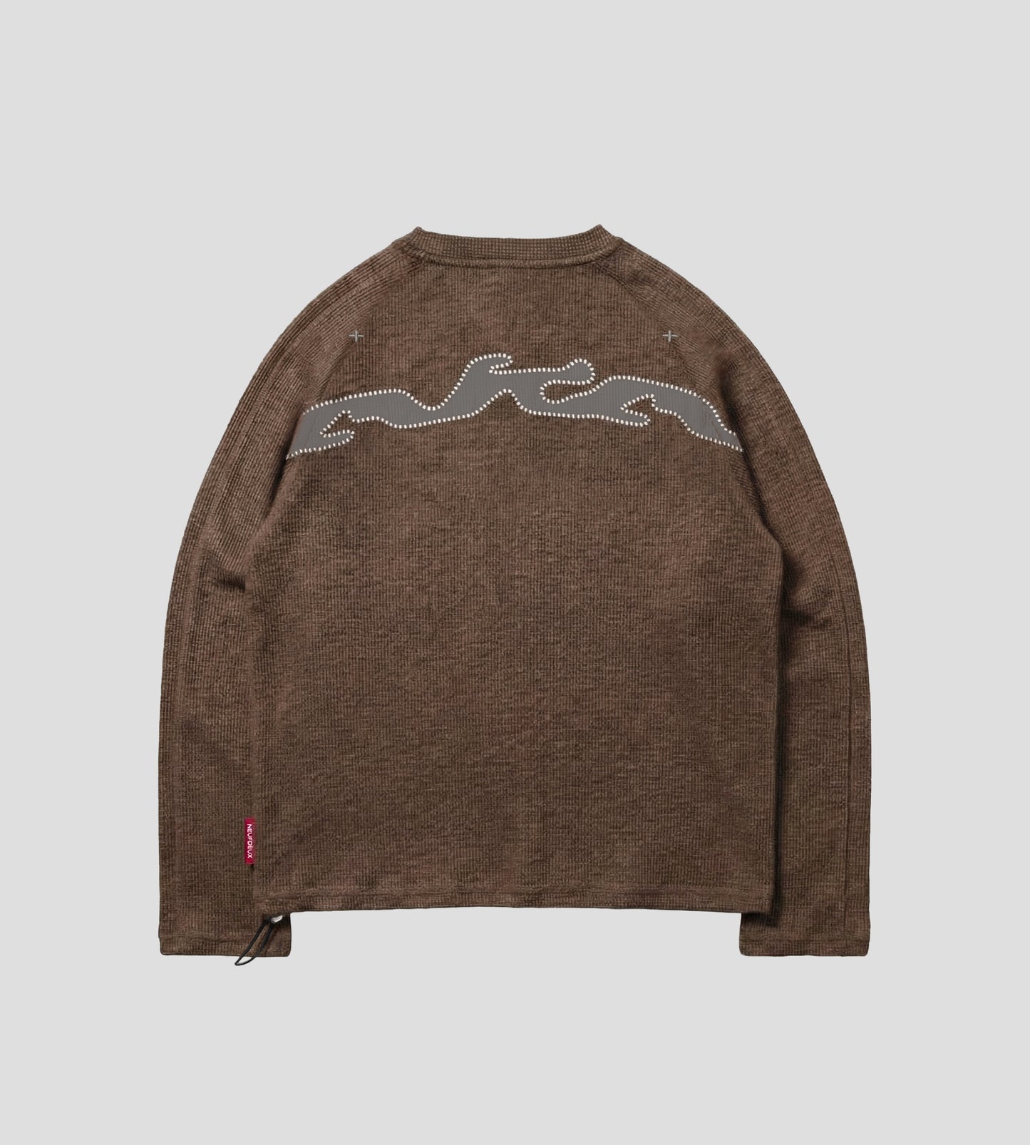 Cross Waffle Longsleeve - Chocolate