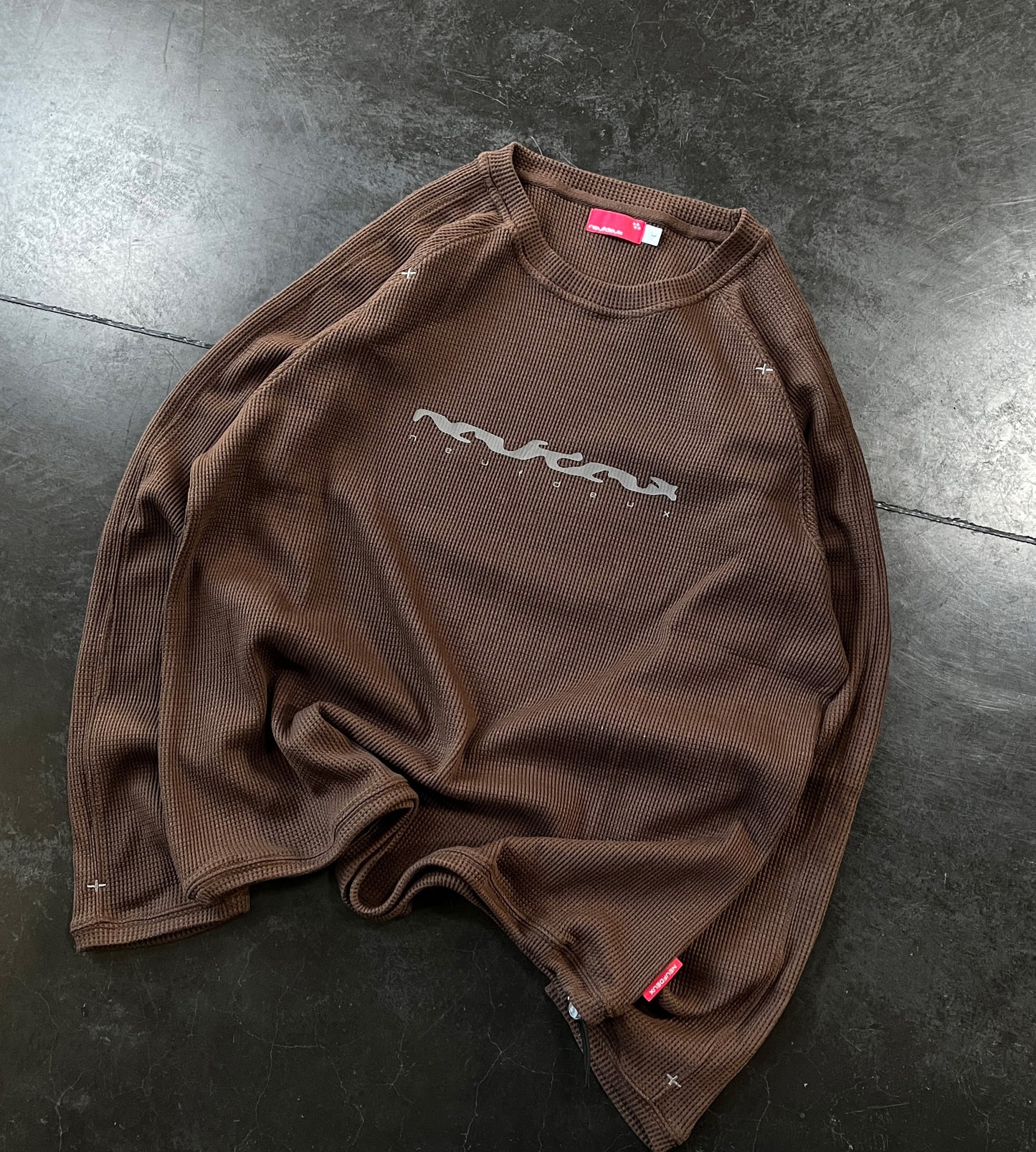 Cross Waffle Longsleeve - Chocolate
