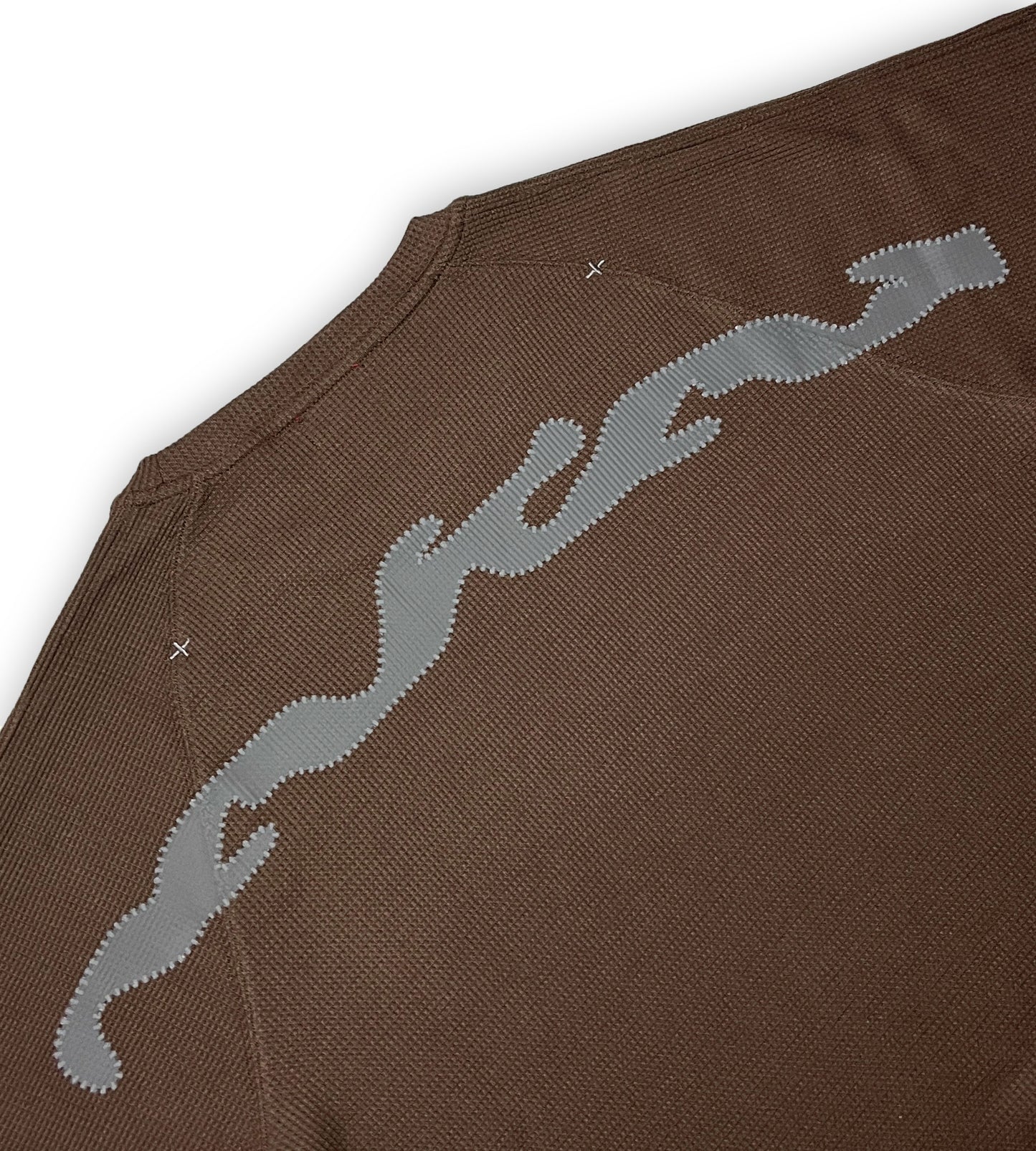 Cross Waffle Longsleeve - Chocolate
