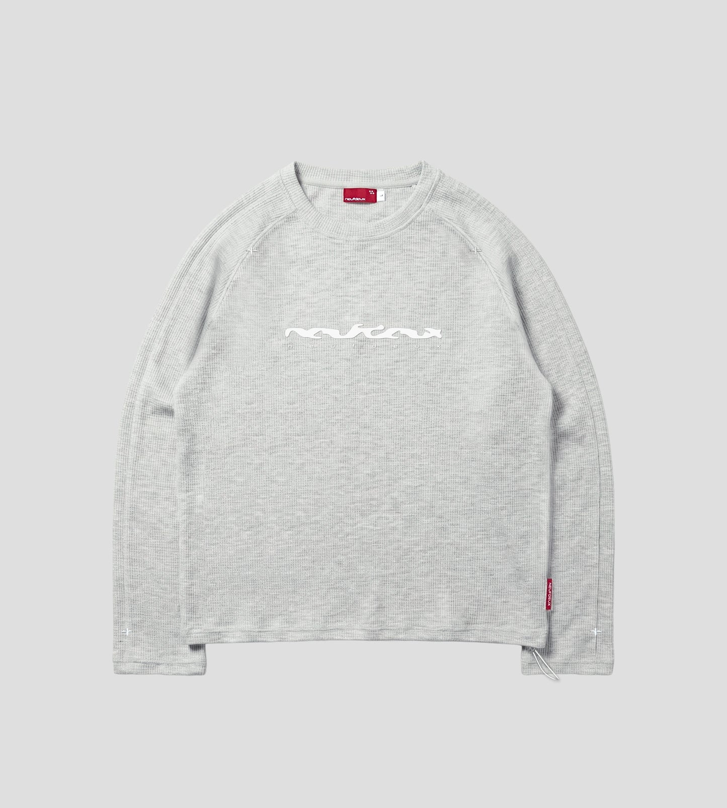 Cross Waffle Longsleeve - Light Grey